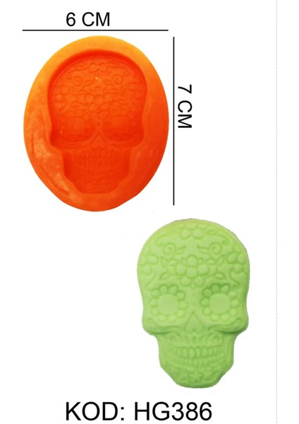 Gıda Silikon Kalıbı Kurukafa