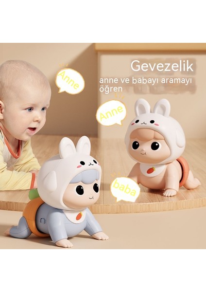 Bebek ve Yürümeye Başlayan Çocuk Oyuncakları Elektrikli Paletli Erken Eğitim Bebek Tavşan Emekleme Eğitici Beyin Aydınlanma Çok Fonksiyonlu Çocuk Oyuncağı (Yurt Dışından) indirimleri