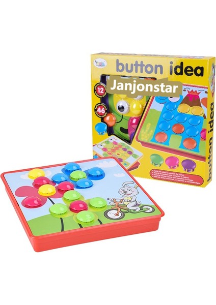 Çocuk Düğme Bulmaca Bebek Eğitici Renk Bulmaca Anaokulu Bilişsel Aydınlanma Erken Eğitim Oyuncakları (Yurt Dışından)