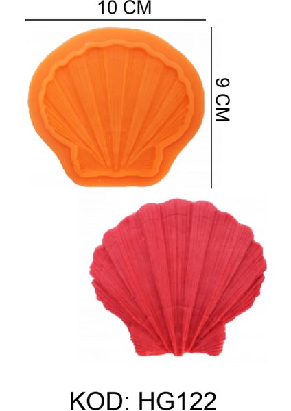 Hayvan Figürlü Gıda Silikon Kalıbı Istiridye