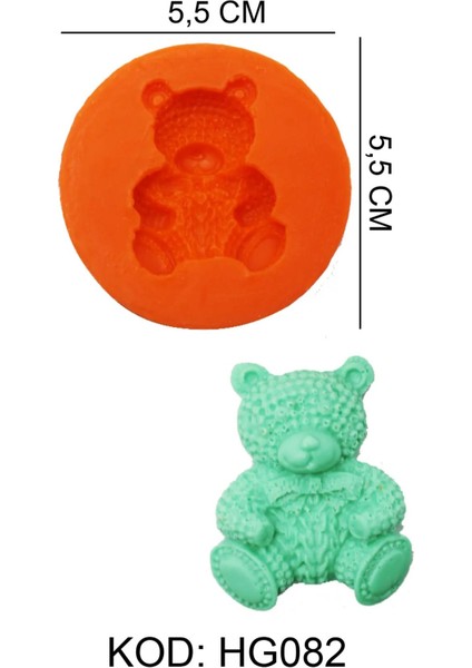 Ayıcık Figürlü Gıda Silikon Kalıbı fiyatları