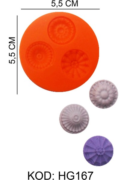 Gıda Silikon Kalıbı Karışık Desen fiyatları