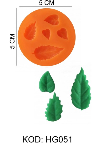 Doğa Figürlü Gıda Silikon Kalıbı
