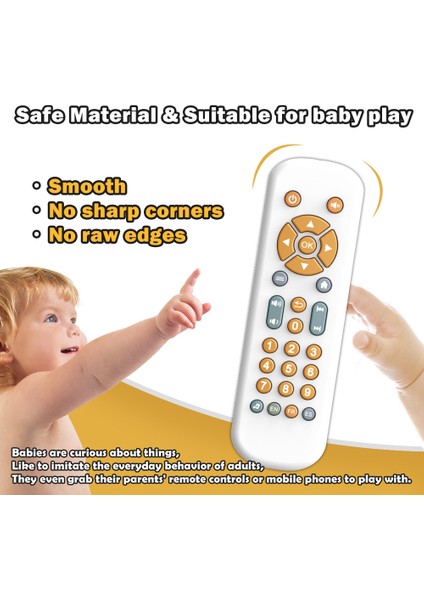 Bebek Tv Simülasyonu Uzaktan Kumanda Çocuk Tv Uzaktan Kumanda Müzik Öğrenme Erken Eğitim Eğitici Bebek Oyuncakları (Yurt Dışından)