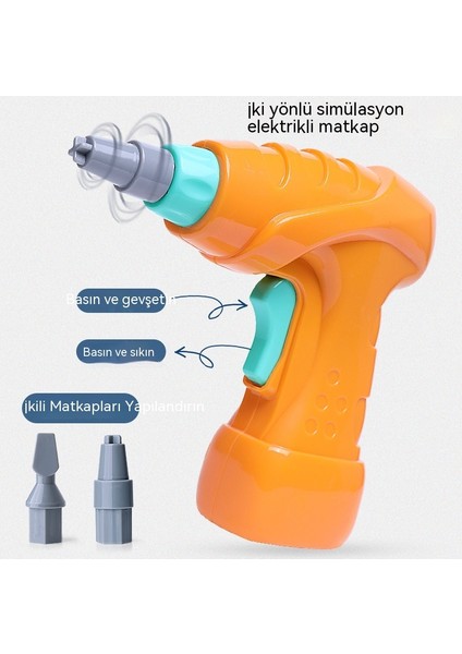 Çocuk Vida Kombinasyonu Oyuncak Seti Elektrikli Matkap Manuel Yaratıcı Dıy Montaj Vidası Erken Eğitim Eğitici Oyuncaklar 76 Adet Çiçek Serisi (Yurt Dışından) modelleri