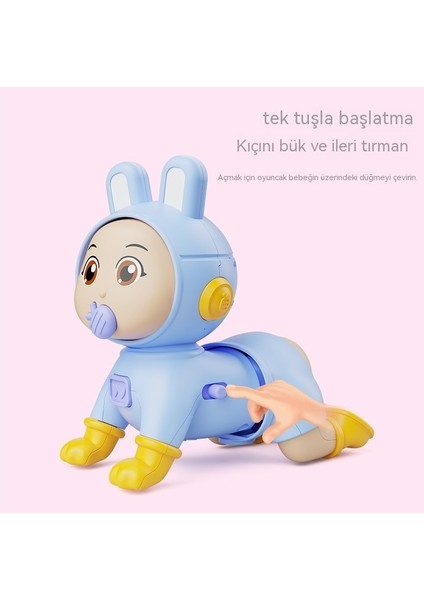 0-3 Years Old Baby Q Cute Electric Fun Crawling Doll Guides The Baby To Learn To Crawl Baby Toys (Yurt Dışından)