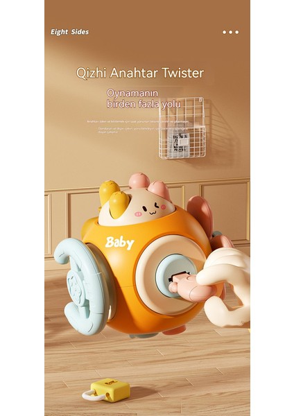 Bebek Oyuncakları Meşgul Top Oyuncusu Topu Yakalar Eğitici Duyusal Altı Yüzlü Yatıştırıcı Eser Bebek Erken Eğitim Dönüm Oyuncak (Yurt Dışından) fırsatları