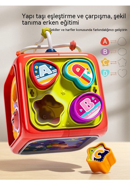 Bebek Çok Fonksiyonlu El Alkış Davul Oyuncak Eğitici Erken Çocukluk Eğitimi Bebek Heptahedron Müzik Alkış Davul (Yurt Dışından) fırsatları