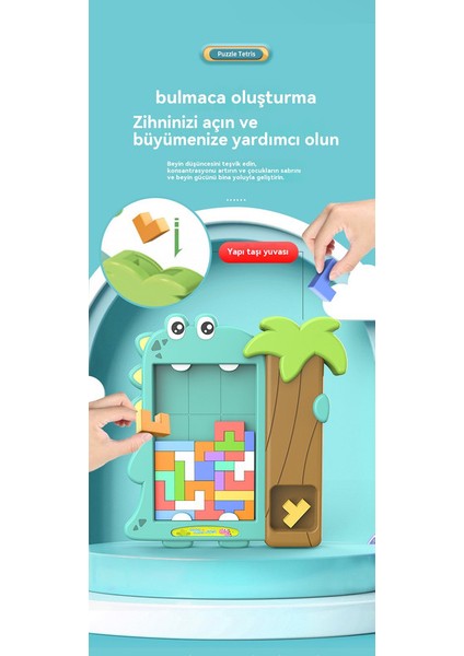 Yeni Tetris Oyuncak Yapı Taşı Makinesi Bulmaca Dıy Çocuk 3-6 Yaşında Düşünme Geliştirme Bulmaca Eğitimi (Yurt Dışından)