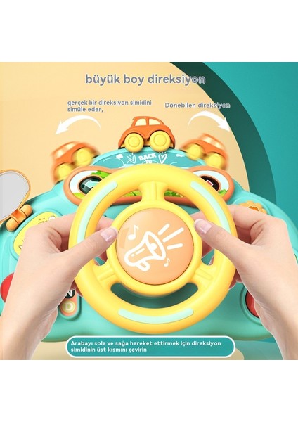 Çocuk Direksiyonu ve Yardımcı Pilot Simülasyon Araba Oyuncağı (Yurt Dışından)