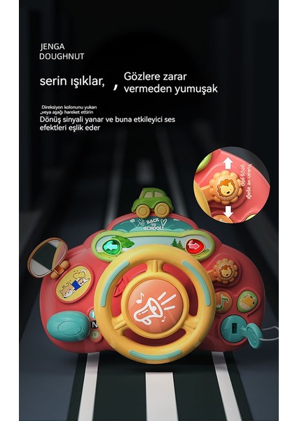 Çocuk Direksiyonu ve Yardımcı Pilot Simülasyon Araba Oyuncağı (Yurt Dışından)