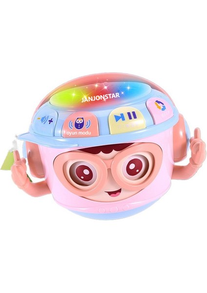 Infant And Toddler Toys Hand Drum Tumbler Parent-Child Interactive Music Story Early Education Rotating With Light Soothing Puzzle (Yurt Dışından)