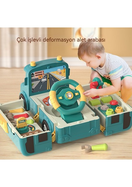 Çocuk Direksiyon Oyuncak Deformasyon Otobüs Otobüsü Erken Eğitim Çok Fonksiyonlu Simülasyon Okul Otobüsü Simülasyonu (Yurt Dışından)