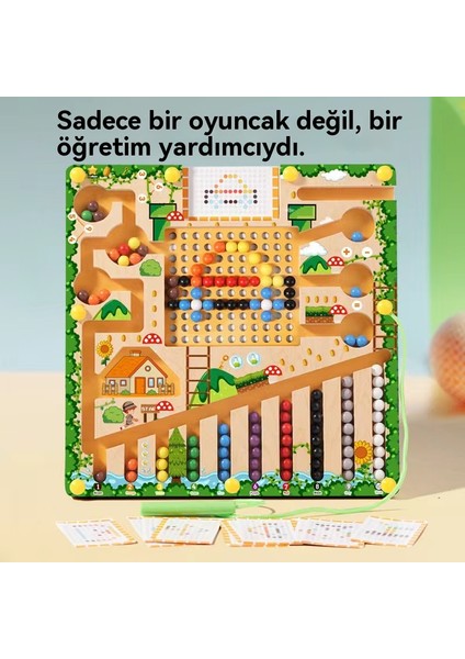 Erken Eğitim Bilgelik Eğlenceli Manyetik Boncuk Yapboz Oyuncaklar Bilişsel Ahşap Yapboz Oyuncaklar (Yurt Dışından) modelleri