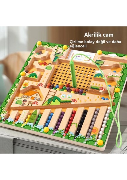 Erken Eğitim Bilgelik Eğlenceli Manyetik Boncuk Yapboz Oyuncaklar Bilişsel Ahşap Yapboz Oyuncaklar (Yurt Dışından) indirimleri