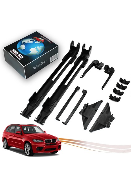 Bmw X5 E70 2006-2013 Panoramik Sunroof Kızak Seti 12 Parça
