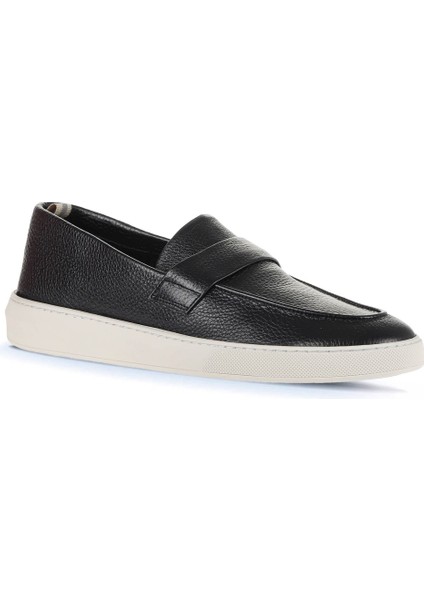 Siyah Flotter Deri Erkek Loafer 01MA8100 fiyatları