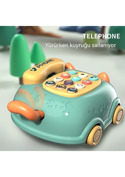 Erkek ve Kız Çocukları Için Çok Fonksiyonlu Çince-Ingilizce Iki Dilli Simülasyon Telefon Hikayesi Makinesi, Kedi Bebek Cep Telefonu Eğitici Oyuncak (Yurt Dışından)