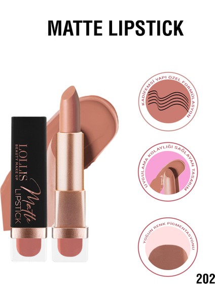 Matte Lipstick 202 / Mat Ruj 202 modelleri