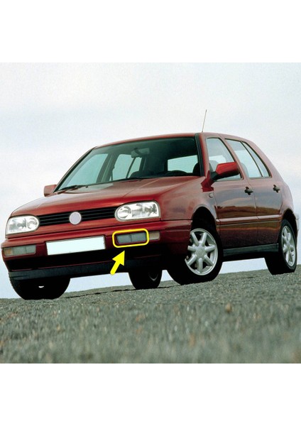 Vw Golf 3 1991-1998 Ön Tampon Sol Reflektör Çiftli 1H0941777