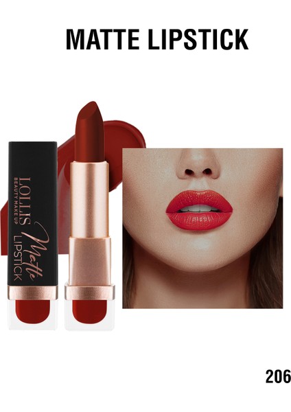 Matte Lipstick 206 / Mat Ruj 206