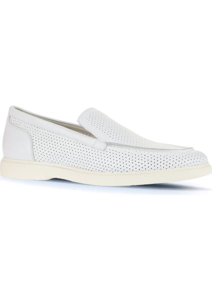 Beyaz Flotter Deri Erkek Loafer 01MA8200 fiyatları