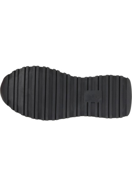 Siyah Beyaz Deri Kadın Spor Ayakkabı 01WA8500 indirimleri