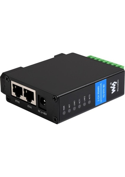 2 Kanal RS485 - RJ45 Ethernet Modülü