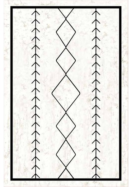Dijital Baskı Kaymaz Taban Modern Yıkanabilir Dekoratif Geometrik Desenli Salon Halısı Oturma Odası