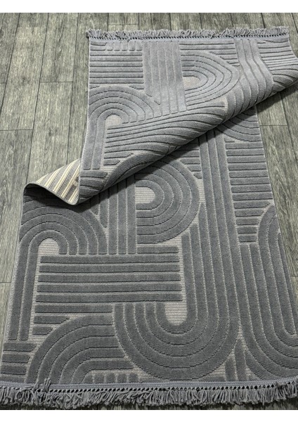 Dizayn 1090 Antrasit Yumuşak Dokulu Halı Kilim Salon Mutfak Koridor Kesme Yolluk Dokuma Halı indirimleri