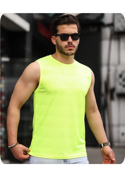 Spor Life Mens Style Mikro Baskılı Desenli Sporcu T-Shirt