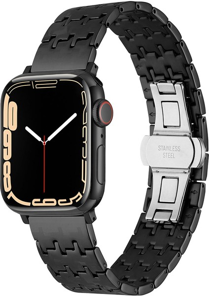 Apple Watch Ultra / Ultra 2 49MM Çizilmez ve Paslanmaz Ayarlanabilir Premium Çelik Kordon