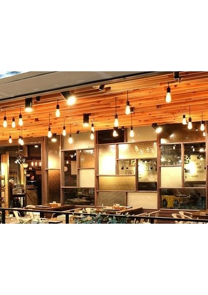5 Adet 8W Edison LED Ampul (St-64)(Beyaz)