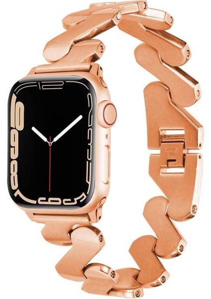 ​​​apple Watch Ultra 49MM Kordon Aç Kapak Klipsli Şık Metal KRD80