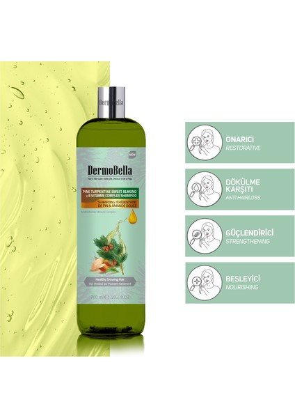 Çam Terebentin ve Tatlı Badem Özlü B Vitamin Şampuan 700 ml indirimleri