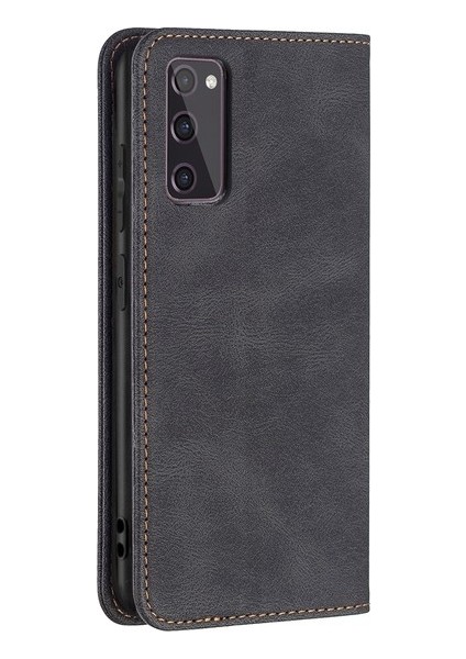 Samsung Galaxy S20 Fe Için Manyetik Rfıd Kılıf Kahverengi (Yurt Dışından)
