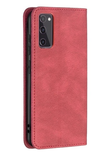 Samsung Galaxy S20 Fe Için Manyetik Rfıd Kılıf Kahverengi (Yurt Dışından)