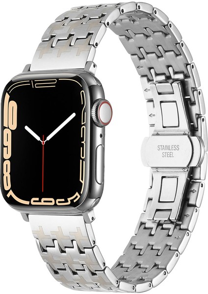 Apple Watch Ultra / Ultra 2 49MM Çizilmez ve Paslanmaz Ayarlanabilir Premium Çelik Kordon