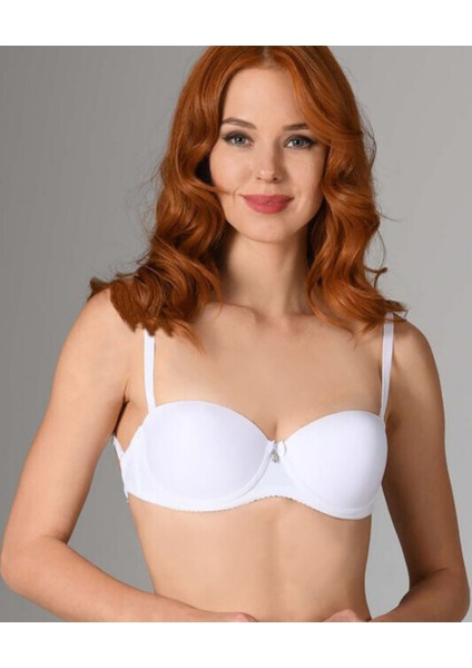 Nbb Destekli Push-Up Straplez Cuplı Basic Sütyen- 3520