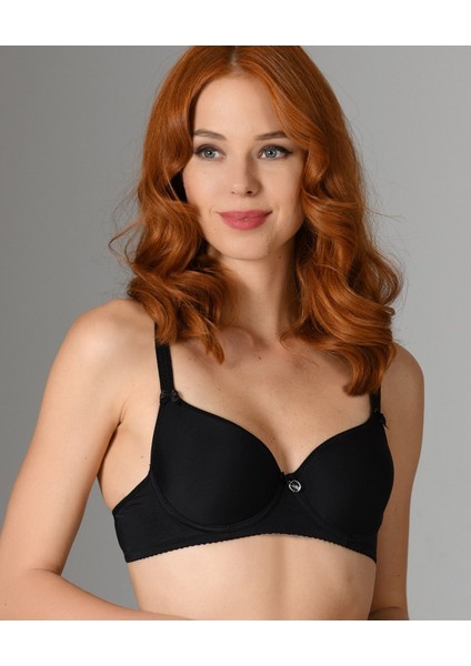 Nbb Desteksiz Balenli V Yaka Kesim Cuplı Basic Klasik Kesim Sütyen- 3532
