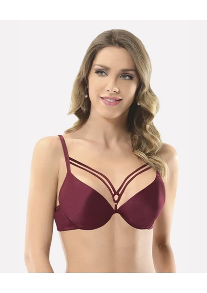 Nbb Hafif Destekli Dekoltesi Şeritli Balenli Sütyen -3696