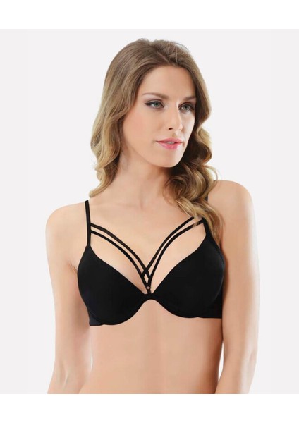 Nbb Hafif Destekli Dekoltesi Şeritli Balenli Sütyen -3696