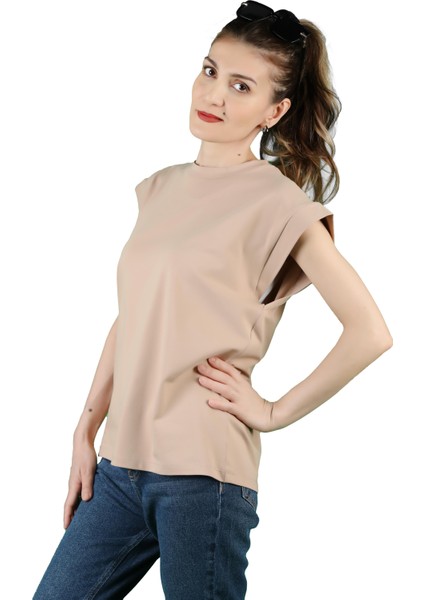 Kadın Süprem Yarasa Kol T-Shirt