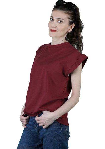 Kadın Süprem Yarasa Kol T-Shirt