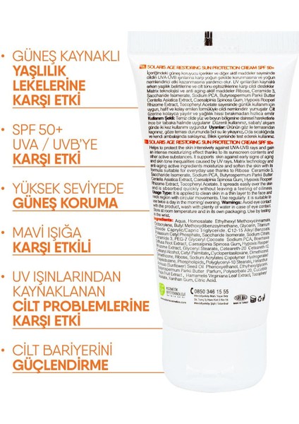 Retinol Serum 30 ml ve Anti Age Bakım Kremi 50 ml ve Güneş Kremi 50 ml ve Tonik 200 ml