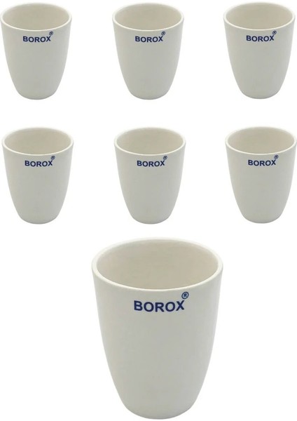 Porselen Kroze - Uzun Form - 72ML - Tall Form Crucible - 6 Adetlik Toptan Set