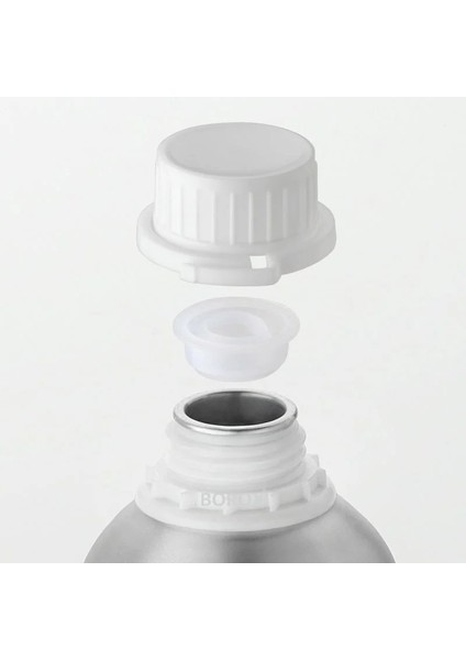 Alüminyum Şişe 250ML - Kulplu Tıpalı ve Kapaklı Şişe - Kokusuz - Işık Geçirmez