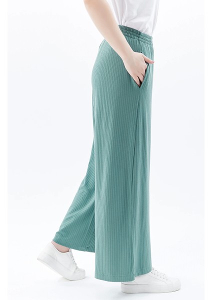 Kadın Oversize Fitilli Bol Paça Pantolon