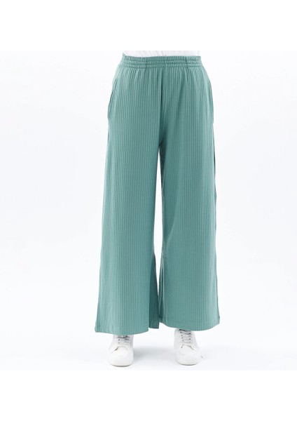 Kadın Oversize Fitilli Bol Paça Pantolon