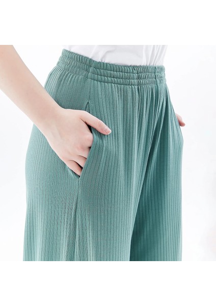 Kadın Oversize Fitilli Bol Paça Pantolon